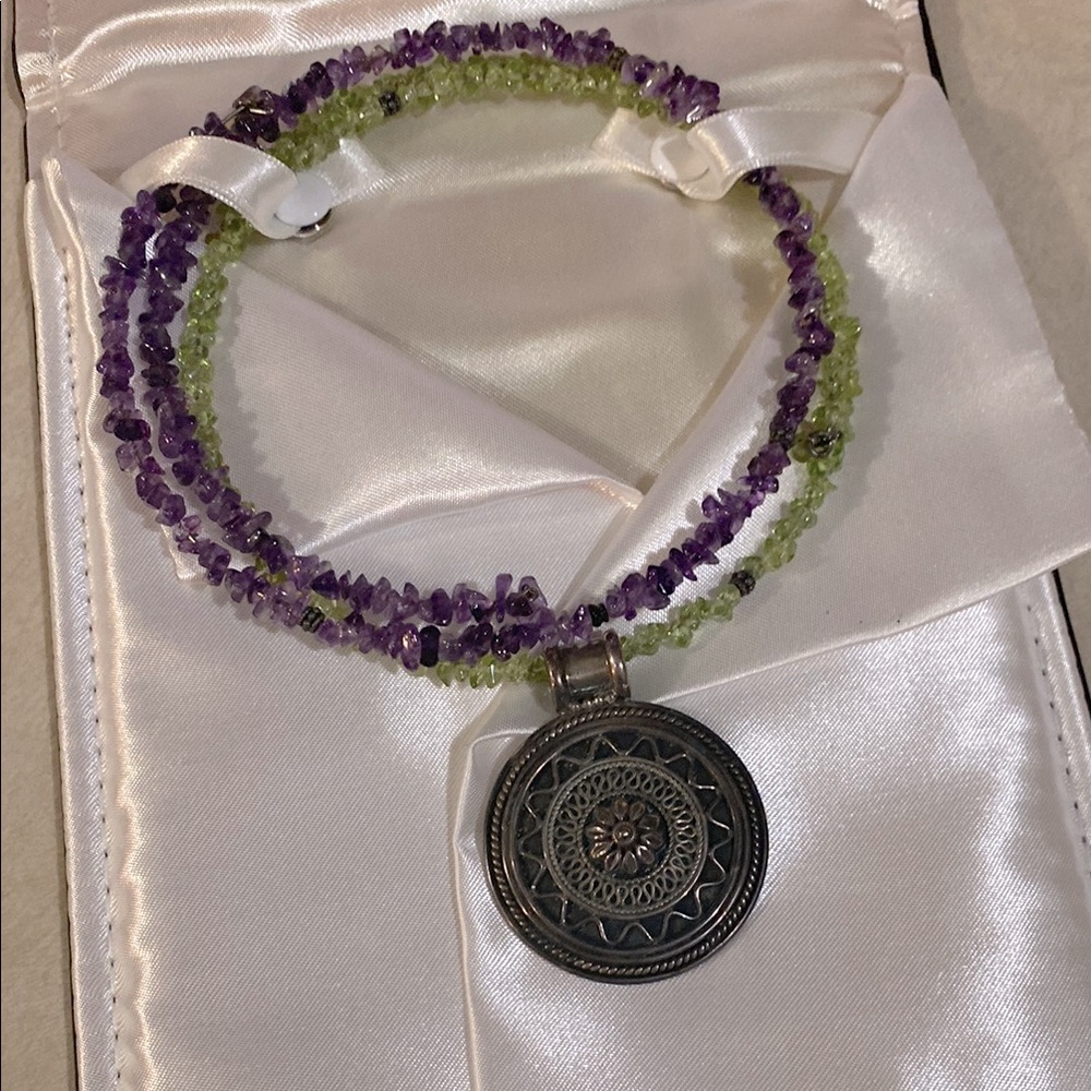 Doug Paulus sterling 925 charm necklace